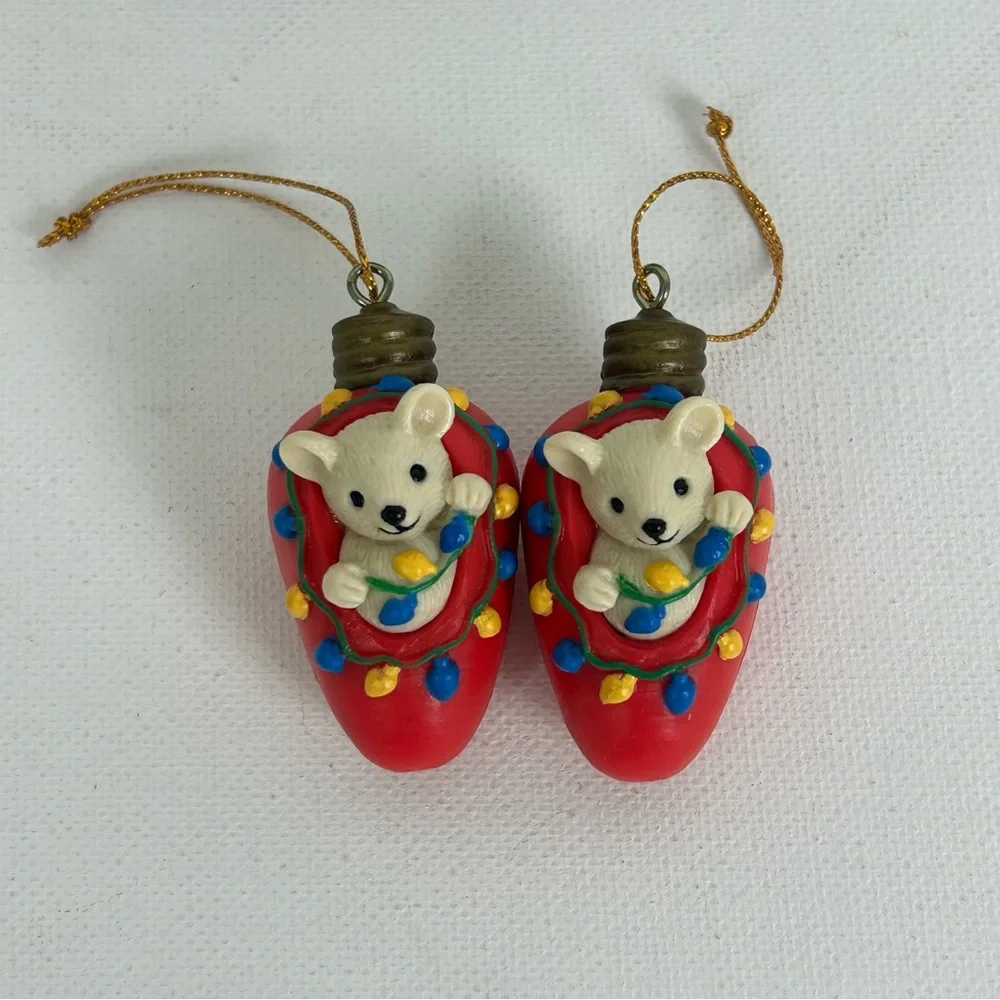 4 - Avon VTG - NIB - Christmas Cutie Ornaments -Sculpted by Michael Arike